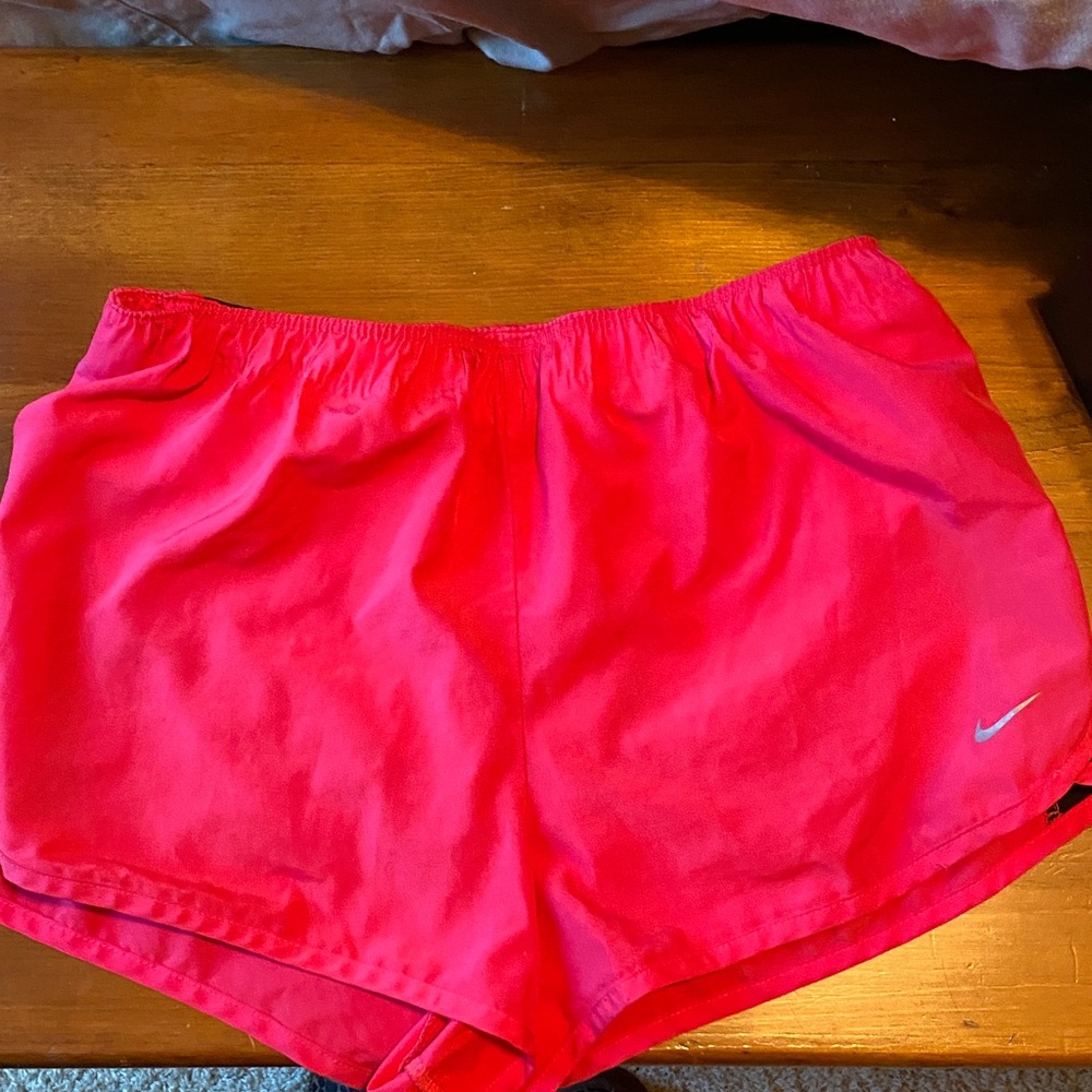 Nike Women's Vibrant Red Athletic Shorts